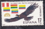 Stamps Spain -  XV aniv. pacto andino (21)