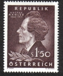 Stamps : Europe : Austria :  Gustav Mahler (1860-1911) compositor