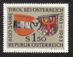 Stamps Austria -  Escudo de armas de Austria y el Tirol , conectadas por una cadena