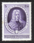Stamps Austria -  Savoye , Prince Eugen von (1663-1736) líder militar y estadista