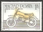 Stamps Hungary -  3016 - Motocicleta Fantic Sprinter de 50 cm3. 