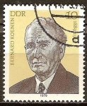 Sellos de Europa - Alemania -  Las personalidades socialistas Bernard Koenen (1889-1964), político-DDR.