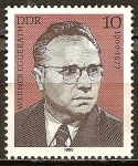 Stamps Germany -  Las personalidades socialistas Werner Eggerath 1900-1977-DDR.