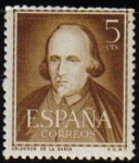 Stamps Spain -  ESPAÑA 1950 1071 Sello Nuevo Literatos. Calderón de la Barca Yv821