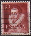 Stamps Spain -  ESPAÑA 1950 1072 Sello Literatos. Lope de Vega Usado Yv822