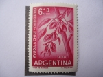 Stamps Argentina -  Seibo - Ayuda a Chile.