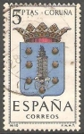 Sellos de Europa - Espa�a -  1483 - Escudo de la provincia de Coruña