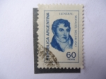 Stamps Argentina -  General, Manuel Belgrano.