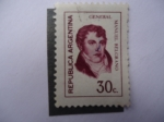 Stamps Argentina -  General, Manuel Belgrano.