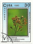 Stamps Cuba -  Vº CONGRESO LATINOAMERICANO DE BOTÁNICA. Rondeletia brachycarpa. YVERT CU 3038