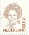 Stamps Netherlands -  REINA BEATRIZ, MÉTODO INVERSIÓN. VALOR FACIAL 80 ct. YVERT NL 1380c