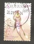 Stamps : Europe : Slovenia :  Himantoglossum adriaticum