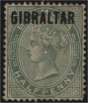 Stamps : Europe : Gibraltar :  Victoria