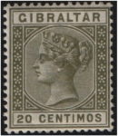 Stamps : Europe : Gibraltar :  Victoria