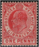 Stamps : Europe : Gibraltar :  Edward VII