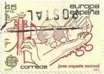 Sellos de Europa - Espa�a -  SERIE EUROPA-CEPT. AÑO EUROPEO DE LA MUSICA. JOVEN ORQUESTA NACIONAL. EDIFIL 2789