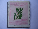 Stamps Costa Rica -  Centenario, Prof. Alberto ML. Brenes M. 1870-1970 - Quercus Brenessi Trel- 
