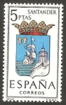 Stamps : Europe : Spain :  1636 - Escudo de la capital de provincia de Santander