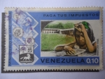 Stamps Venezuela -  Paga tus Impuestos - Ministerio de Hacienda.