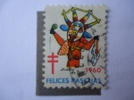 Sellos de America - Venezuela -  Diablo de Yare - Felices Pascuas 1960.(Sociedad Antituberculosis)