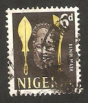Stamps Nigeria -  103 - Máscara de Benin