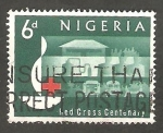 Sellos de Africa - Nigeria -  144 - Centº de la Cruz Roja Internacional