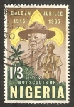 Stamps Nigeria -  168 - 50 anivº del escutismo en Nigeria, Lord Baden Powell