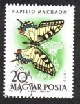 Stamps Hungary -  Mariposas (1959)