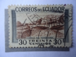Stamps : America : Ecuador :  Cuenca - Río Tomebamba