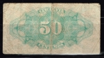 monedas del Mundo : Europa : Espa�a :  Reverso de billete de 50 céntimos de República  Española