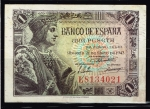 monedas del Mundo : Europa : Espa�a :  Anverso de billete de 1 peseta del Banco de España