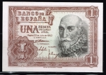 monedas del Mundo : Europa : Espa�a :  Anverso de billete de 1 peseta del Banco de España