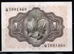 monedas del Mundo : Europa : Espa�a :  Reverso de billete de 1 peseta del Banco de España