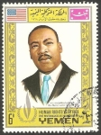 Stamps Yemen -  261 - Año de los derechos del hombre, Martin Luther King