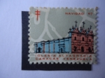 Stamps Venezuela -  Navidad 67 - Sociedad Antituberculosis - Iglesia Altagracia, Caracas Venezuela.