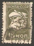 Stamps Russia -  430 - Soldado y obrero