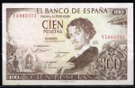 monedas de Europa - Espa�a -  Anverso de billete de 100 pesetas del Banco de España