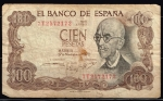 monedas de Europa - Espa�a -  Anverso de billete de 100 pesetas del Banco de España
