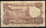 monedas de Europa - Espa�a -  Reverso de billete de 100 pesetas del Banco de España