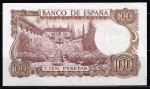 monedas de Europa - Espa�a -  Reverso de billete de 100 pesetas del Banco de E
