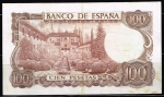 monedas de Europa - Espa�a -  Reverso de billete de 100 pesetas del Banco de España