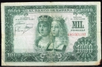 monedas de Europa - Espa�a -  Anverso de billete de 1.000 pesetas del Banco de España
