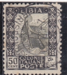 Stamps Libya -  proa de un barco