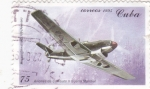 Sellos de America - Cuba -  avión de combate