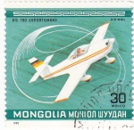 Stamps Mongolia -  avioneta deportiva
