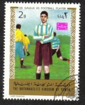 Stamps Yemen -  Charles de Gaulle como jugador de fútbol