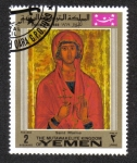 Stamps Yemen -  Iconos de Navidad