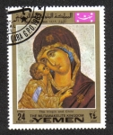 Stamps Yemen -  Iconos de Navidad