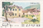 Stamps North Korea -  casas típicas