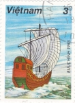 Stamps Vietnam -  barco vietnamita